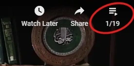 YouTube playlist icon